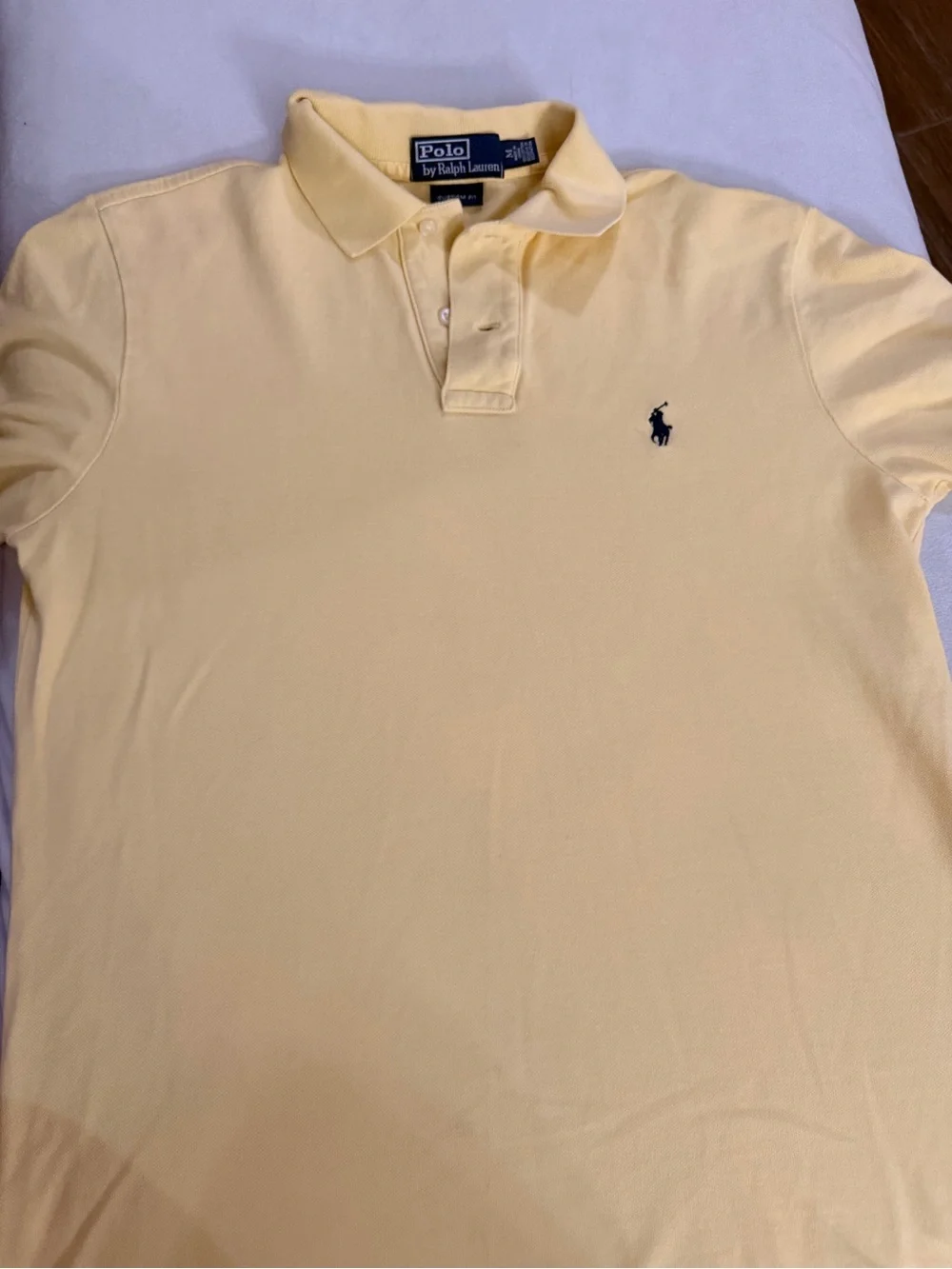 Ralph Lauren Men’s Yellow Polo with Navy Pony